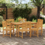 V&auml;libank 6 pcs Naturaalne 56 x 55,5 x 90 cm Tugev akatsiapuu