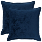 Diivanipadi 2 pcs HOUTEN Tumesinine 65 x 65 cm Flanell