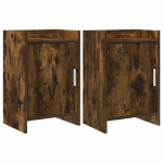 &Ouml;&ouml;kapid 2 pcs Suitsutatud tamm 40 x 30 x 60 cm Tehispuit