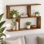 Seinariiul Suitsutatud tamm 72 x 17 x 55.5 cm Tehispuit