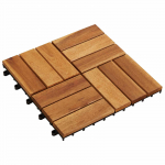 Terrassiplaat 30 pcs Pruun 30 x 30 cm Akaatsia puit