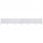 Tuulekaitse sein 6 paneelist, kangas, 800 x 160 cm liivabeež