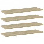 Riiuliplaadid 4 tk, sonoma tamm, 60x20x1,5 cm, puitlaastplaat