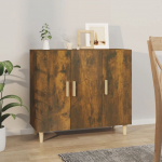Puhvetkapp, suitsutatud tamm, 90 x 34 x 80 cm, tehispuit
