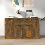 Puhvetkapid 2 tk, suitsutatud tamm, 60 x 30 x 70 cm, tehispuit