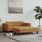 Koeravoodi laiendusega, pruun, 100 x 50 x 30 cm, samet