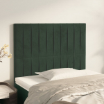 Voodipeatsid 2 tk, tumeroheline, 80x5x78/88 cm, samet