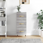 Puhvetkapp, hall sonoma tamm, 34,5x34x90 cm, tehispuit