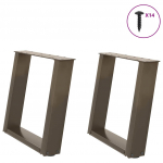 KOHVILAUA JALAD U-KUJULISED 2 TK, NATURAALNE TERAS, 50 X (42&ndash;43) CM, TERAS