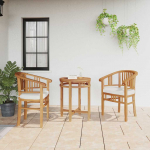 Tool padjaga 2 tk pruun 63 x 58 x 89 cm tugev teakpuit