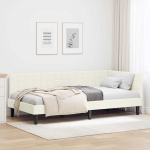 Nurga voodiraam peatsiga cream 90 cm x 190 cm Samet