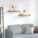 Seinariiul hoiulaekaga 2 tk Pruun 50 x 23 x 4 cm Tehispuit