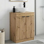 Vannitoa kraanikauss Artisan tamm 54 x 35 x 83 cm Tehispuit