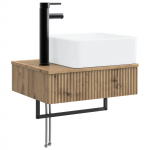 Seinale paigaldatav pesu bassein Artisan tamm 53 x 35 x 39 cm