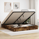 Ottomani voodiraam Suitsetatud Tamm 203 x 160 x 25 cm