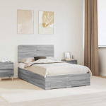 Voodiraam peatsiga sahtliga Hall Sonoma 120 x 190 cm Tehispuit