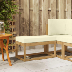 Aiapink padjaga valge 80 x 43 x 45 cm tugev akatsiapuu