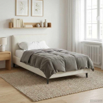 Talve tek Rapistatud Helehall 155 x 220 cm Mikrokiud