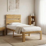 Voodiraam peatoega ROSTOCK valge 90 x 200 cm
