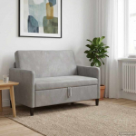 Diivan hoiulaekaga helehall 122 x 78 x 87 cm pol&uuml;ester