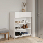 Kingakapp 73 x 38 x 87,5 cm t&ouml;&ouml;deldud puit k&otilde;rgl&auml;ikega valge