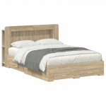 Voodiraam ladustamisega Sonoma tamm 150 x 200 cm Tehispuit