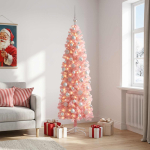 Kitsas kunstkuusk koos j&otilde;ulukuulidega 180 cm 300 LED-i