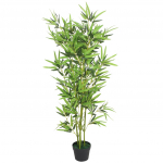 Kunsttaim bambus potiga 120 cm, roheline