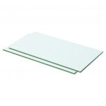 Riiulid, 2 klaasist paneeli, l&auml;bipaistvad, 50 x 20 cm