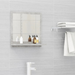 Vannitoa peeglikapp betoonhall 40x10,5x37 cm puitlaastplaat