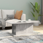 Diivanilaud, betoonhall, 102 x 55,5 x 40cm, puitlaastplaat