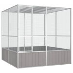 Linnupuur, hall, 213,5x217,5x211,5 cm, tsingitud teras