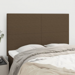 Voodipeatsid 4 tk, tumepruun, 72x5x78/88 cm, kangas