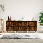 Puhvetkapid 3 tk, suitsutatud tamm, 60 x 35 x 70 cm, tehispuit