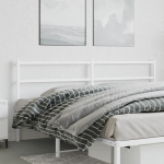Metallist voodipeats, valge, 180 cm