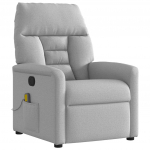 Massage Recliner Tool Cloud Grey Fabric