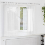 AASADEGA VOILE KARDINAD 2 TK VALGE 140X140 CM