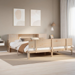 Riiuliga voodiraam ilma madratsita, 200x200 cm, m&auml;nnipuit