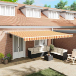 Sisset&otilde;mmatav varikatus kollane, oranž 500 &times; 350 cm
