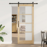 Liuguks pruun 86 x 211 cm puit ja metall