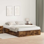 Voodiraam suitsutatud tamm 200 x 140 x 31.5 cm tehispuit