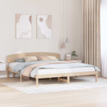 Voodiraam peatsiga Neutraalne 180 x 200 cm Tahke m&auml;nd