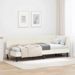 Nurga voodiraam peatsiga cream 80 cm x 200 cm Samet