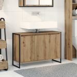 Vannitoa kapp uksega artisani tamme 90 x 30 x 60 cm tehispuit