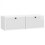 Rippuv TV kapp K&otilde;rgl&auml;ikega valge 98 x 31 x 30 cm Tehispuit