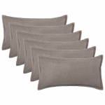 Diivanipadi 6 tk HOUTEN helehall 40 x 80 cm boucl&eacute;