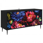 Telerikapp KIEL 102 x 33 x 51 cm Must tamm Tehispuit
