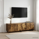 Telerialus 140 x 34,5 x 40 cm suitsutatud tamm tehispuit