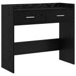 Konsoollaud Must tamm 90 x 35 x 80 cm Tehispuit