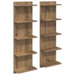 Seinariiul 2 pcs Artisan tamm 30 x 15 x 100 cm Tehispuit